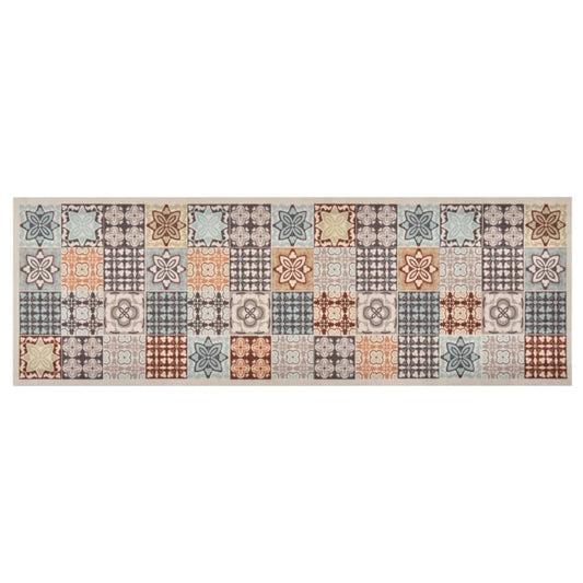 Berkfield Kitchen Carpet Washable Mosaic Colour 45x150 cm