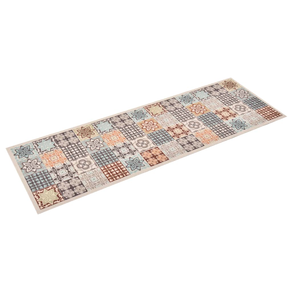 Berkfield Kitchen Carpet Washable Mosaic Colour 60x300 cm