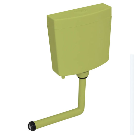 Berkfield Toilet Cistern with Bottom Water Inlet 3/6 L Olive