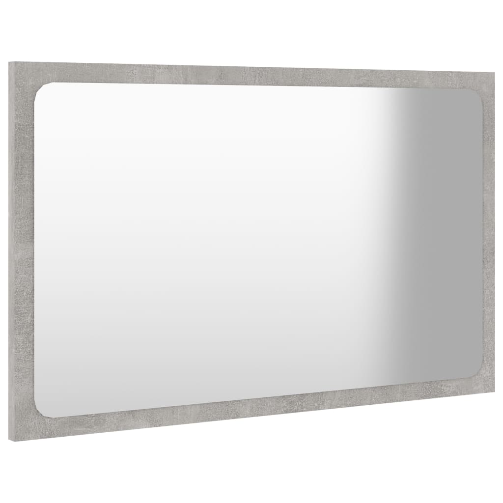 Berkfield 2 Piece Bathroom Furniture Set Concrete Grey Engineered Wood