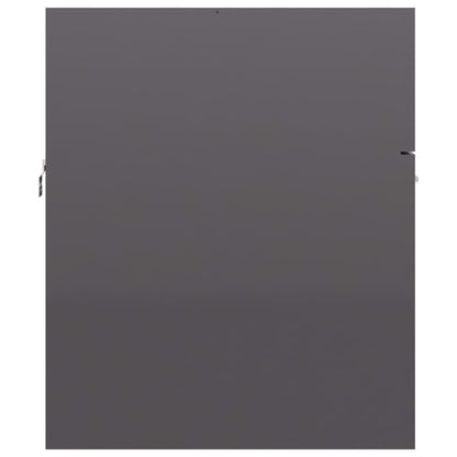 Berkfield 2 Piece Bathroom Furniture Set High Gloss Grey Engineered Wood