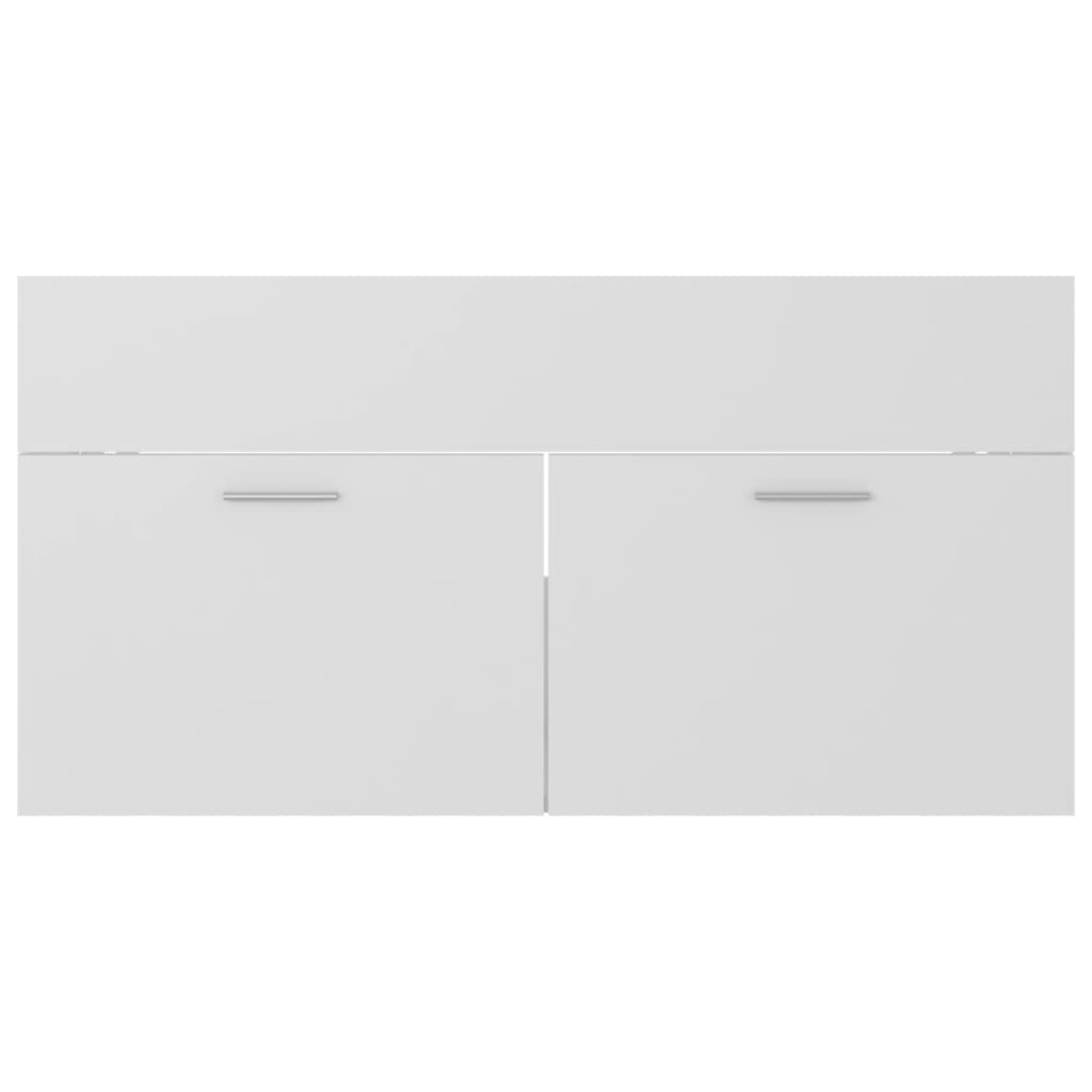 Berkfield 2 Piece Bathroom Furniture Set White Engineered Wood