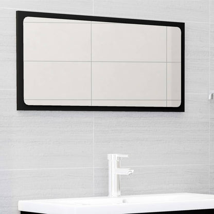Berkfield 2 Piece Bathroom Furniture Set Black Engineered Wood