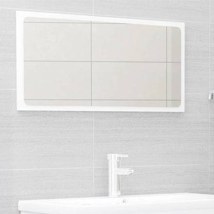 Berkfield 2 Piece Bathroom Furniture Set High Gloss White Engineered Wood