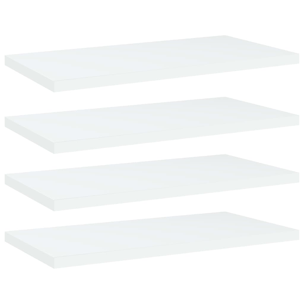 Berkfield Bookshelf Boards 4 pcs White 40x20x1.5 cm Engineered Wood