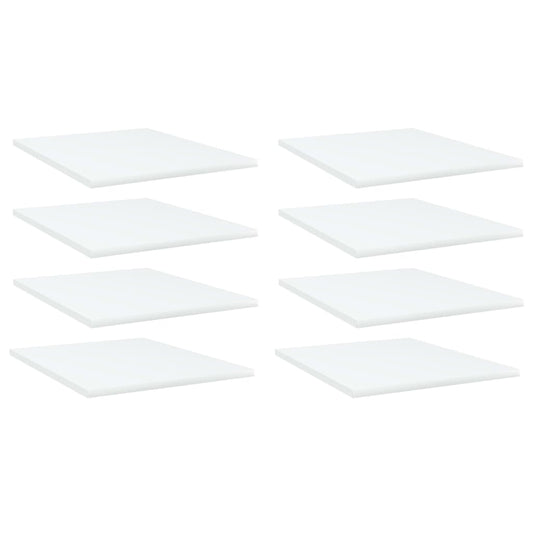 Berkfield Bookshelf Boards 8 pcs White 40x50x1.5 cm Engineered Wood