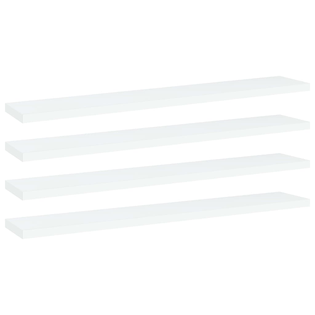 Berkfield Bookshelf Boards 4 pcs White 60x10x1.5 cm Engineered Wood