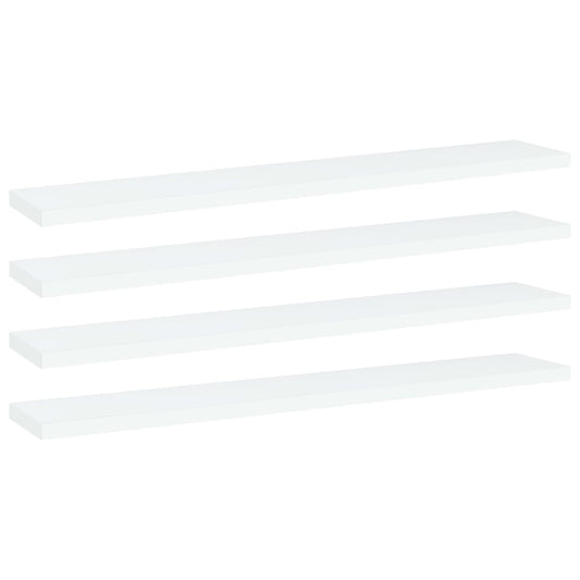 Berkfield Bookshelf Boards 4 pcs White 60x10x1.5 cm Engineered Wood
