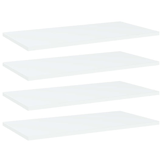Berkfield Bookshelf Boards 4 pcs White 60x30x1.5 cm Engineered Wood
