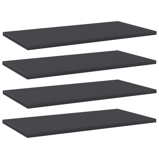 Berkfield Bookshelf Boards 4 pcs Grey 60x30x1.5 cm Engineered Wood