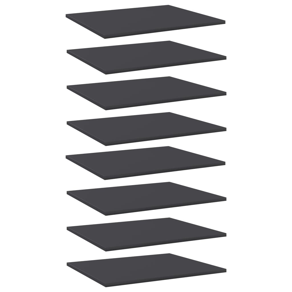 Berkfield Bookshelf Boards 8 pcs Grey 60x50x1.5 cm Engineered Wood
