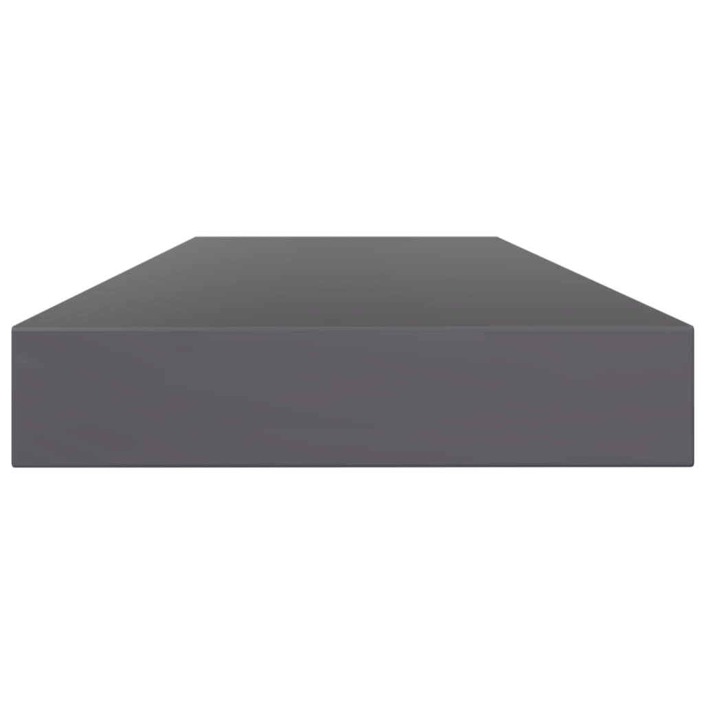 Berkfield Bookshelf Boards 8 pcs High Gloss Grey 100x10x1.5 cm Engineered Wood