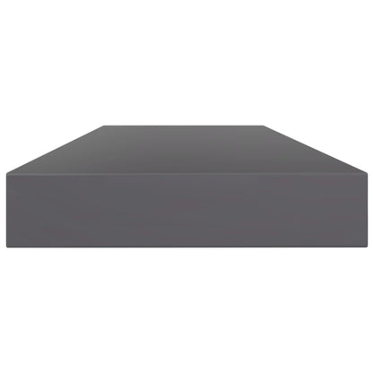 Berkfield Bookshelf Boards 8 pcs High Gloss Grey 100x10x1.5 cm Engineered Wood