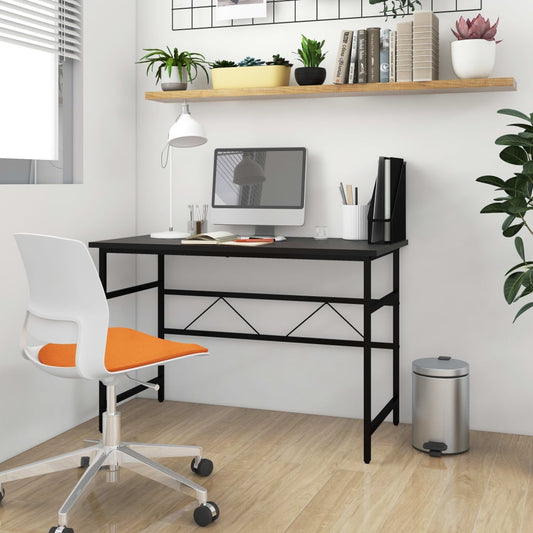Berkfield Computer Desk Black 105x55x72 cm MDF and Metal