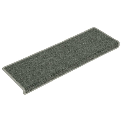 Berkfield Carpet Stair Treads 15 pcs 65x21x4 cm Green