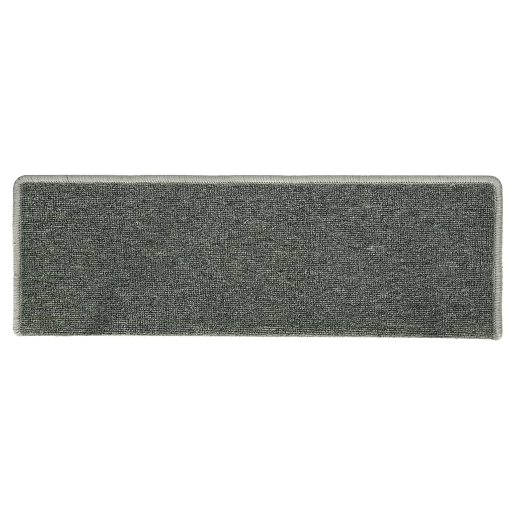 Berkfield Carpet Stair Treads 15 pcs 65x21x4 cm Green
