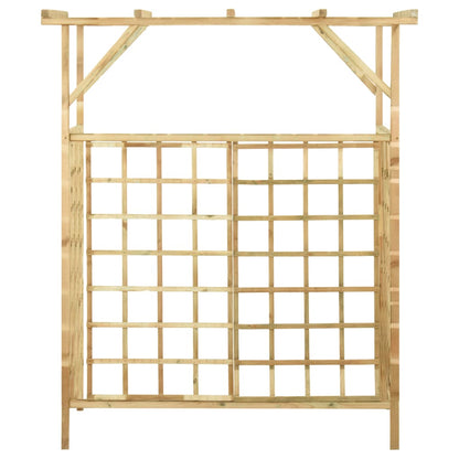 Berkfield Garden Pergola for Double Bins Impregnated Pinewood