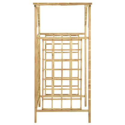 Berkfield Garden Pergola for Double Bins Impregnated Pinewood