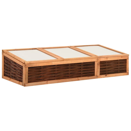 Berkfield Greenhouse 180x80x45 cm Solid Pinewood and Willow