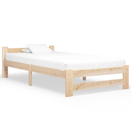 Berkfield Bed Frame Solid Pine Wood 90x200 cm