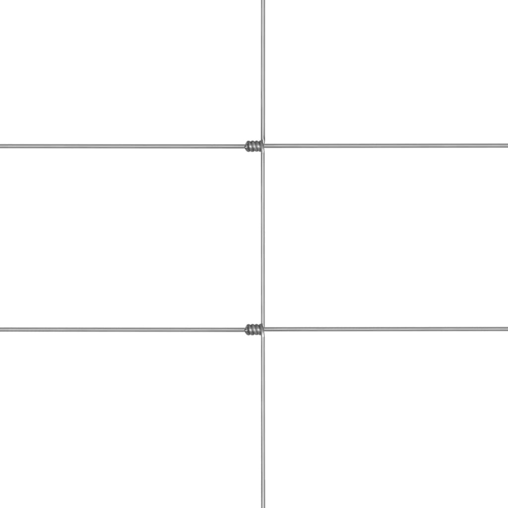 Berkfield Garden Fence Galvanised Steel 50x1.5 m Silver