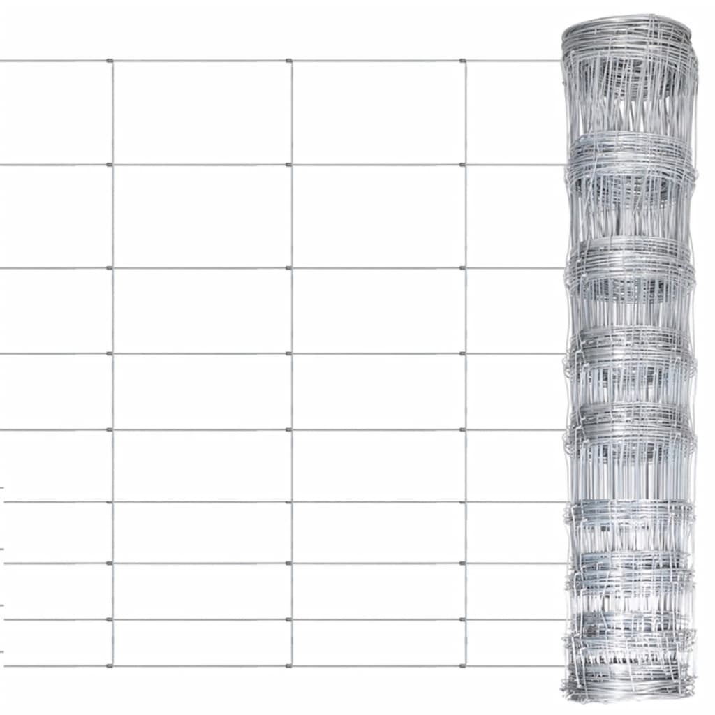 Berkfield Garden Fence Galvanised Steel 50x1.2 m Silver