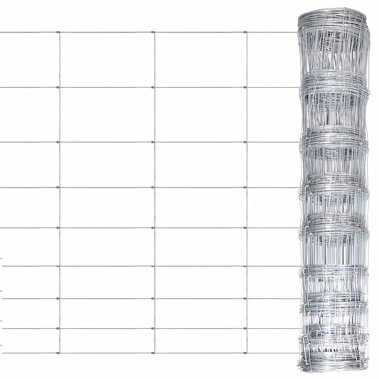 Berkfield Garden Fence Galvanised Steel 50x1.2 m Silver
