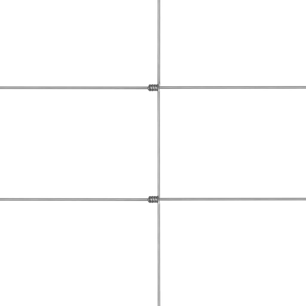 Berkfield Garden Fence Galvanised Steel 50x1.2 m Silver