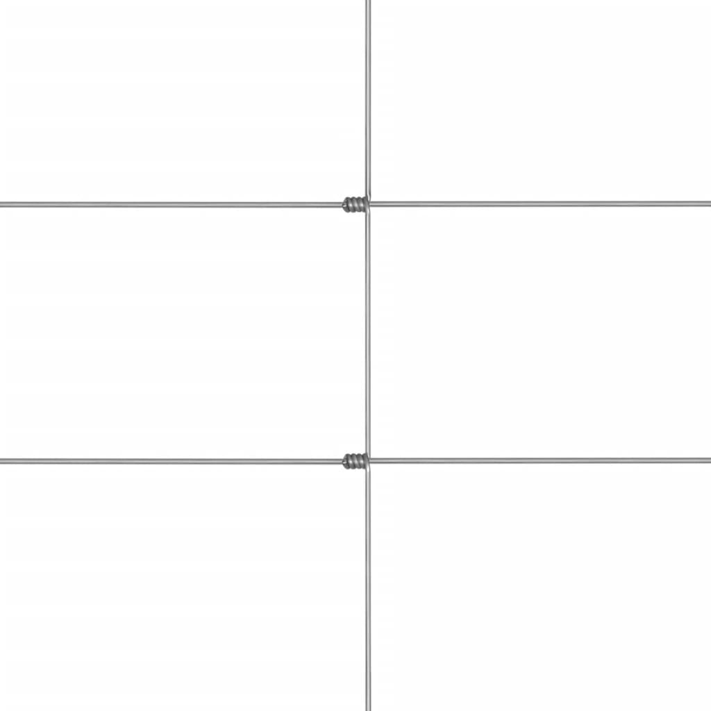 Berkfield Garden Fence Galvanised Steel 50x1.25 m Silver