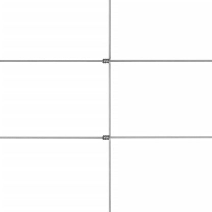 Berkfield Garden Fence Galvanised Steel 50x1.25 m Silver