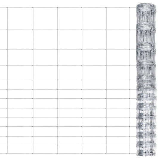 Berkfield Garden Fence Galvanised Steel 50x1.5 m Silver