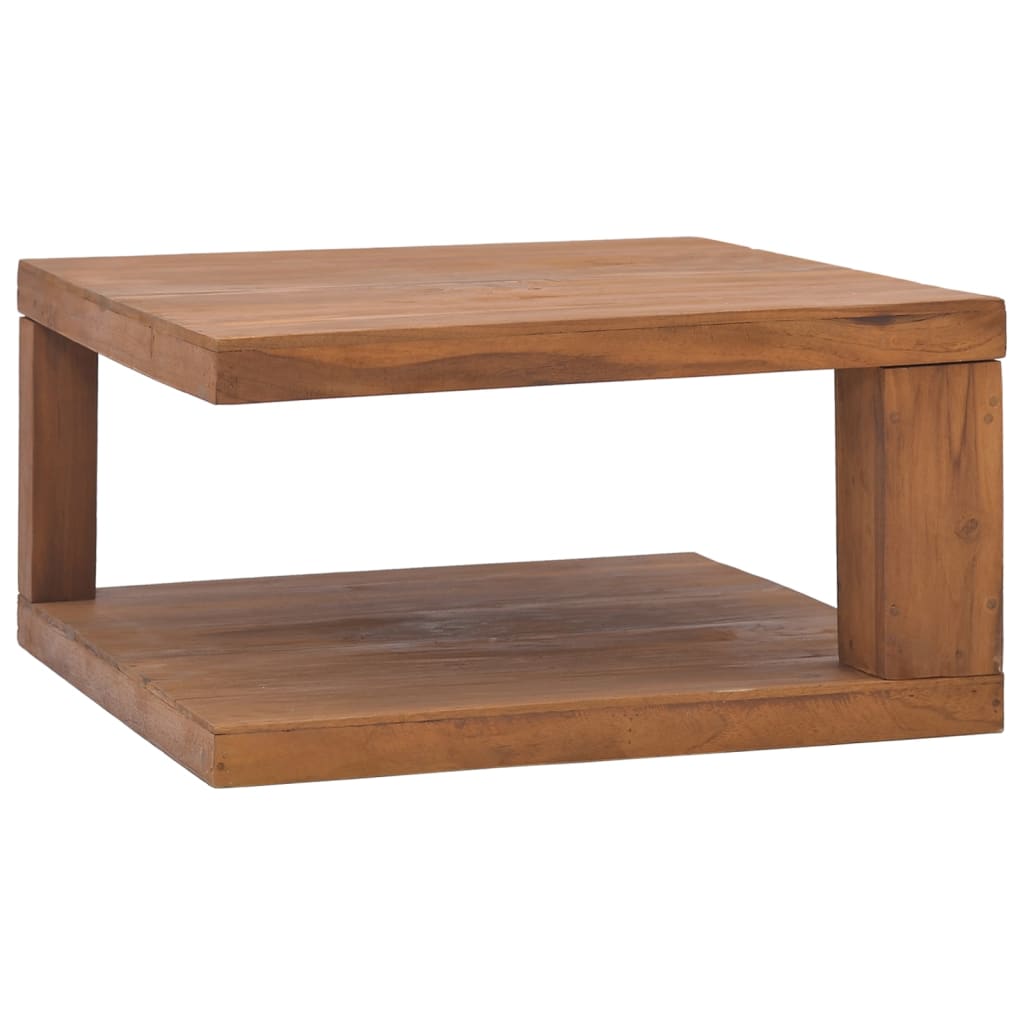 Berkfield Coffee Table 65x65x33 cm Solid Teak Wood