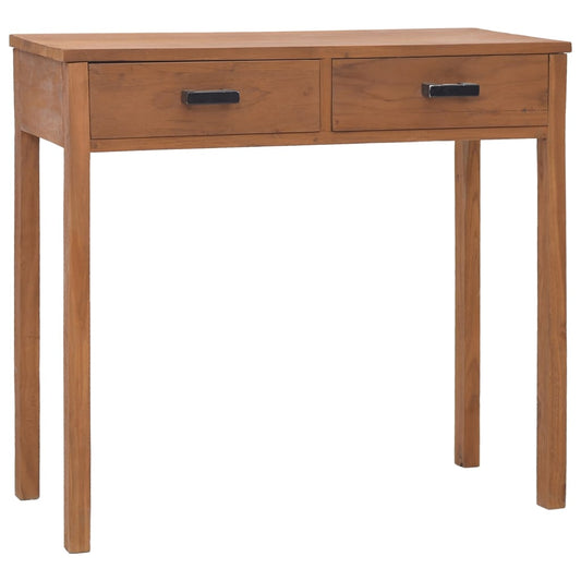 Berkfield Office Desk 81x40x75 cm Solid Teak Wood