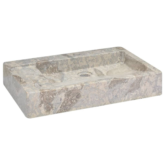 Berkfield Sink Grey 58x39x10 cm Marble