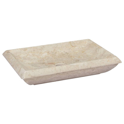 Berkfield Sink Cream 50x35x10 cm Marble