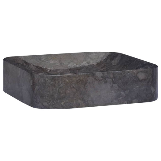 Berkfield Sink Black 40x40x10 cm Marble