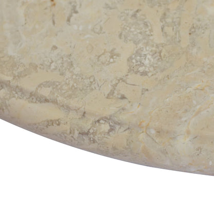 Berkfield Table Top Cream �_�”�_60x2.5 cm Marble
