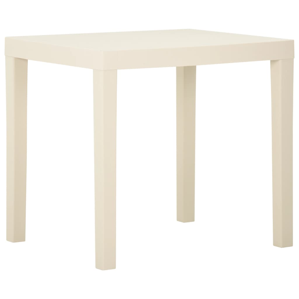 Berkfield Garden Table White 79x65x72 cm Plastic