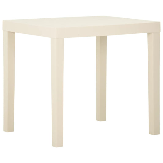 Berkfield Garden Table White 79x65x72 cm Plastic