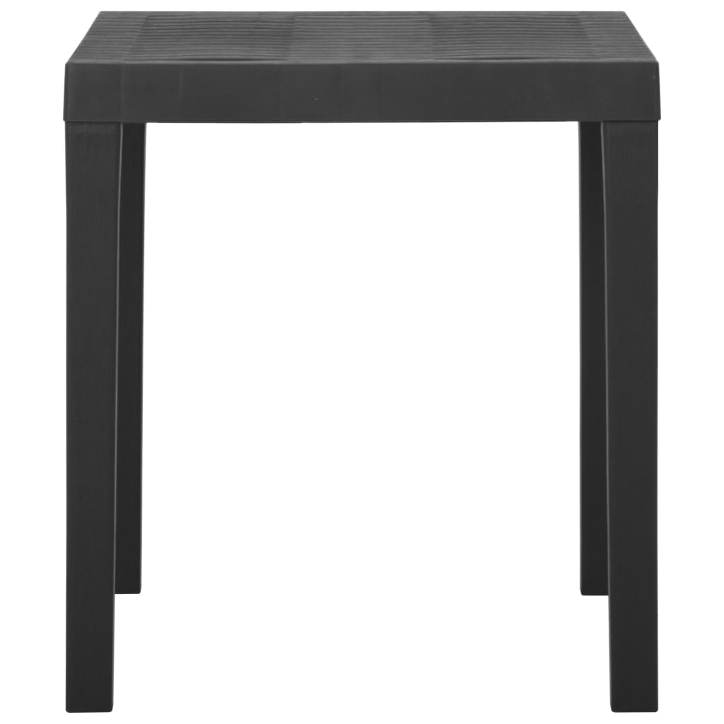 Berkfield Garden Table Grey 79x65x72 cm Plastic