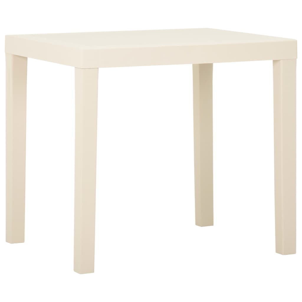Berkfield Garden Table White 79x65x72 cm Plastic