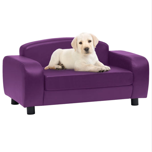 Berkfield Dog Sofa Burgundy 80x50x40 cm Faux Leather