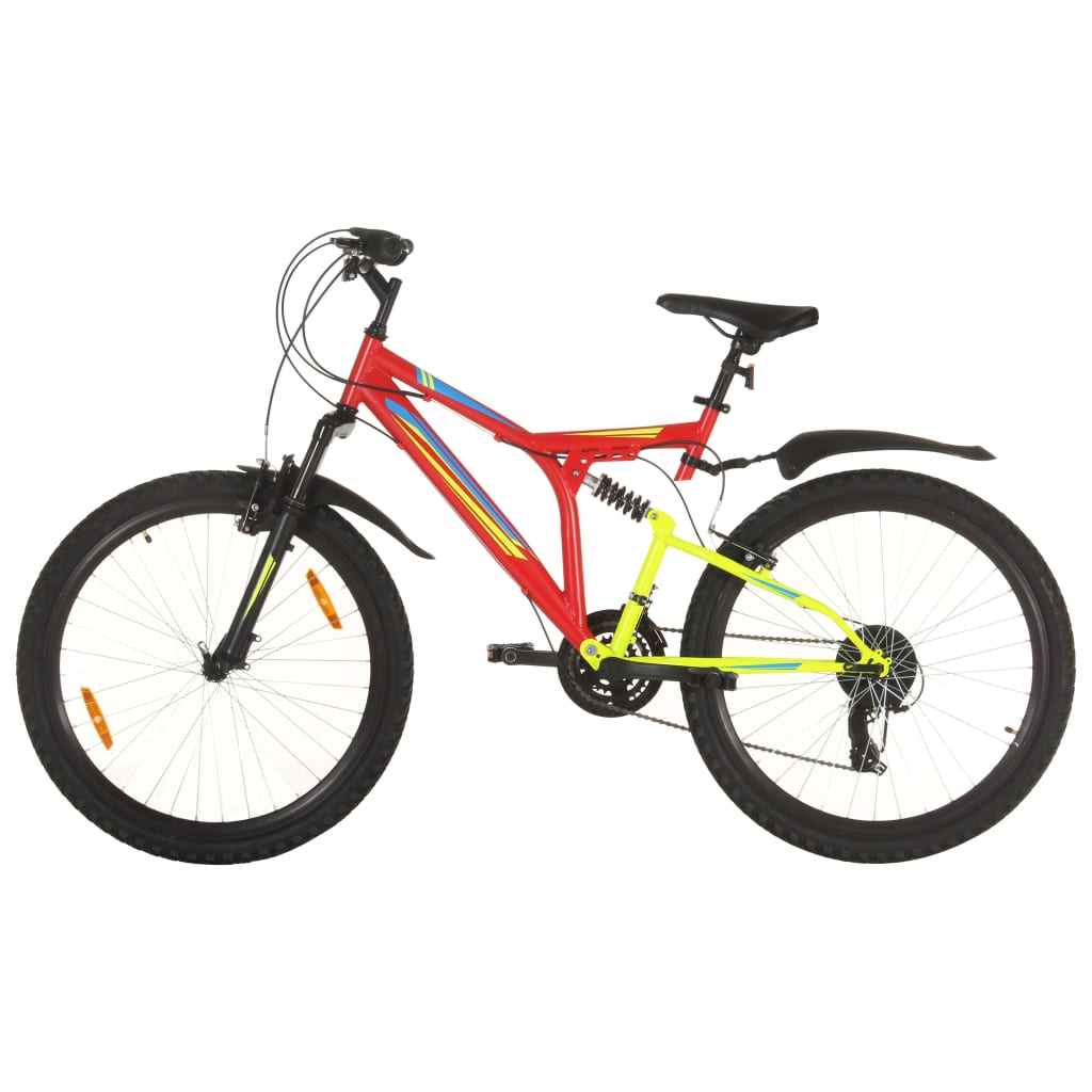 Berkfield Mountain Bike 21 Speed 26 inch Wheel 49 cm Red
