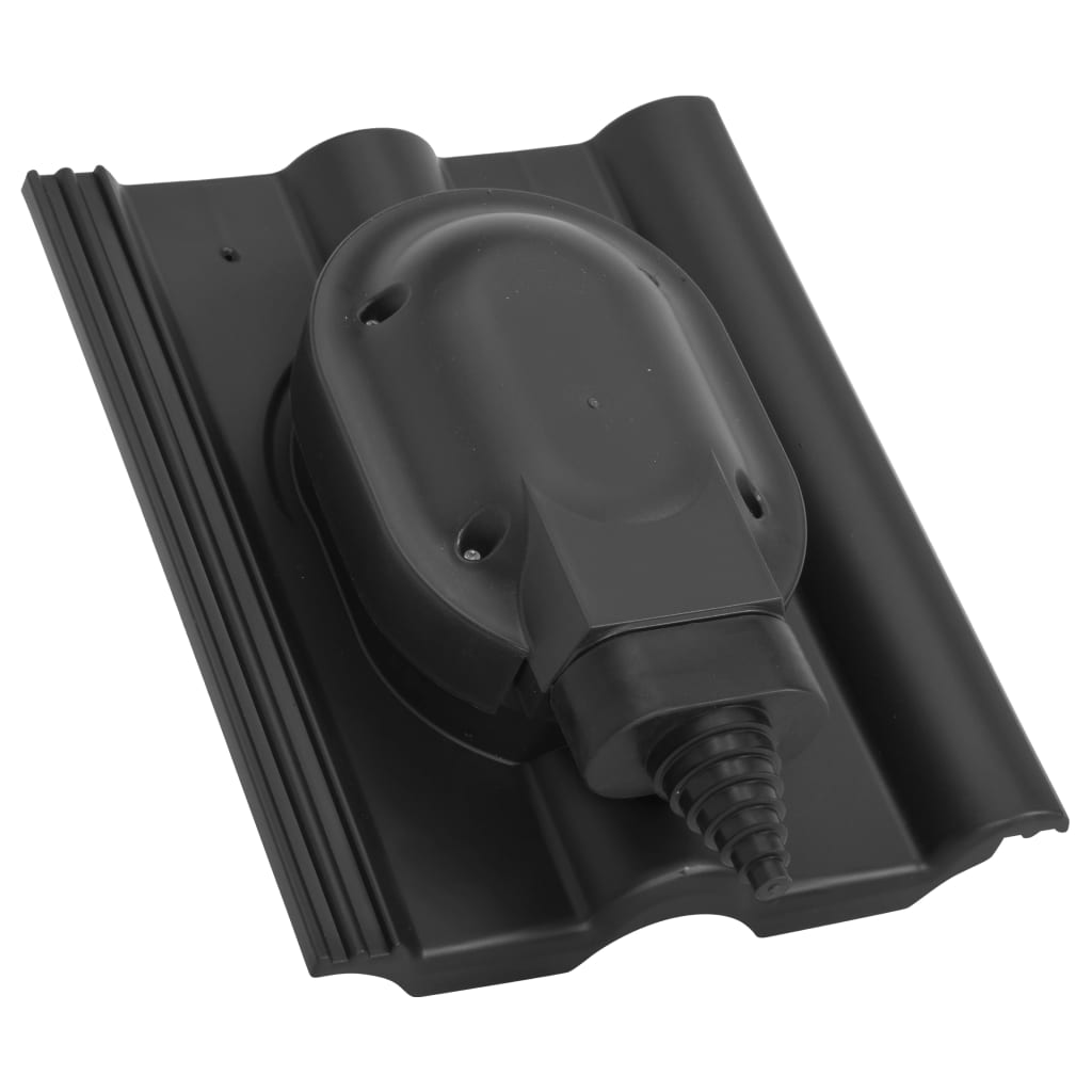 Berkfield Solar Pass-through for Frankfurt Roof Tile Black
