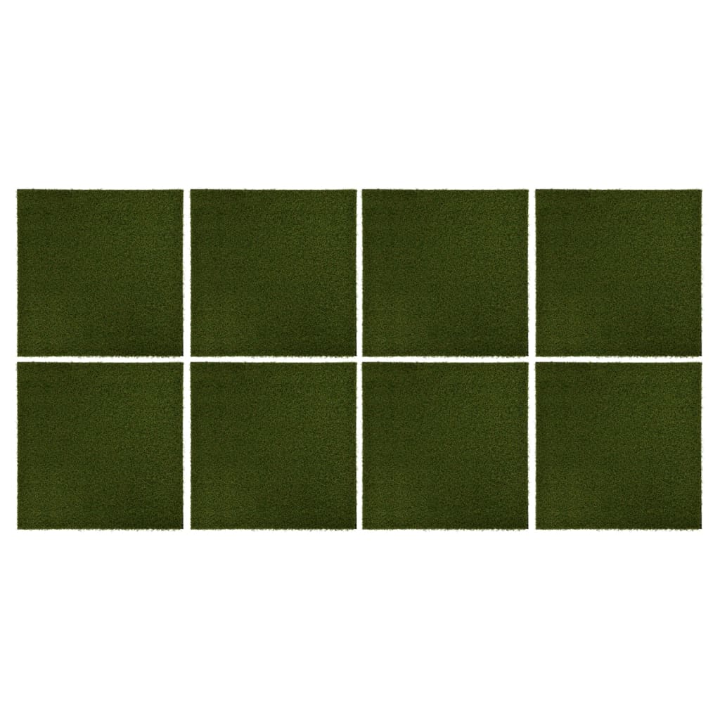 Berkfield Artificial Grass Tiles 8 pcs 50x50x2.5 cm Rubber