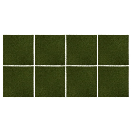 Berkfield Artificial Grass Tiles 8 pcs 50x50x2.5 cm Rubber