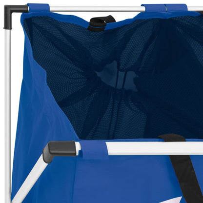 Berkfield 2-Section Laundry Sorter Blue