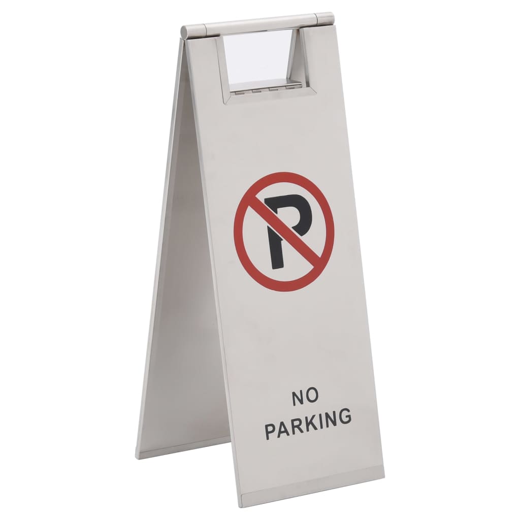 Berkfield Folding Parking Sign Stainless Steel