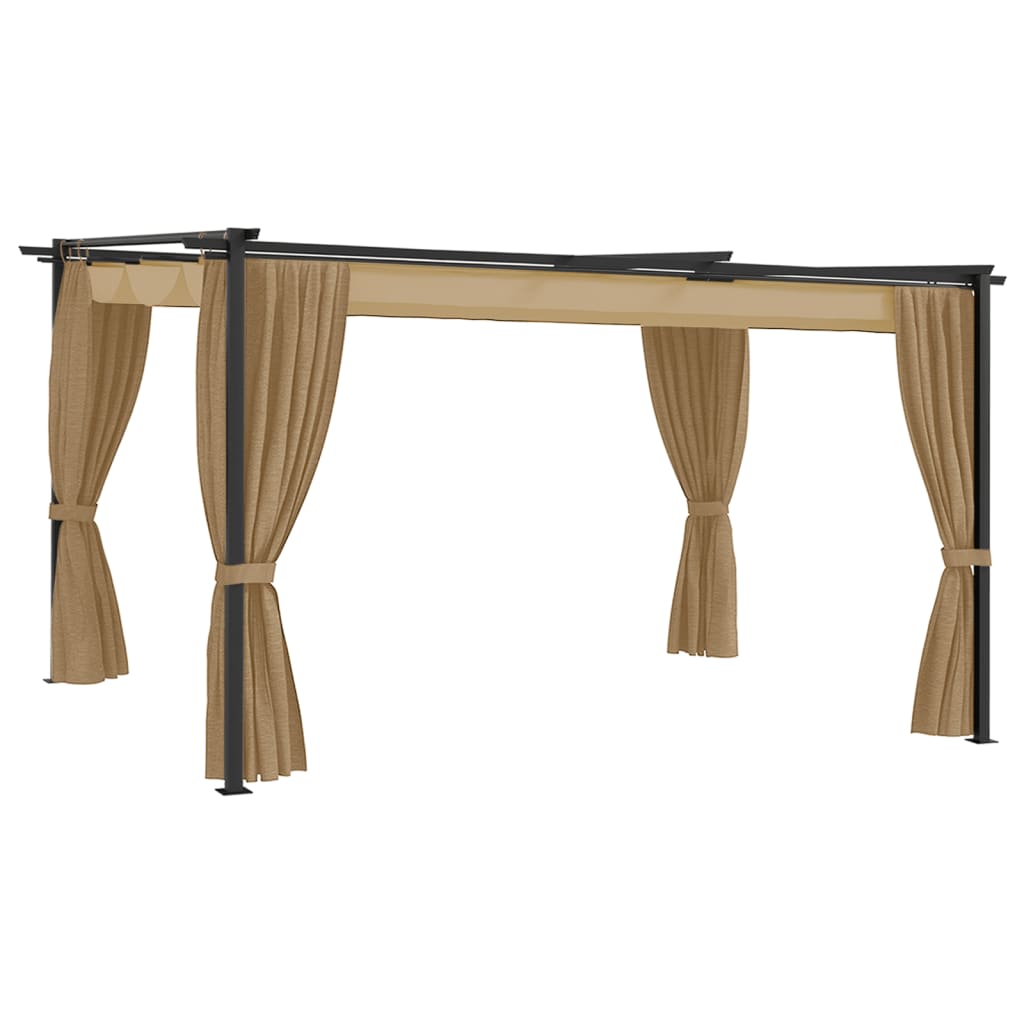 Berkfield Gazebo 4x3 m Taupe