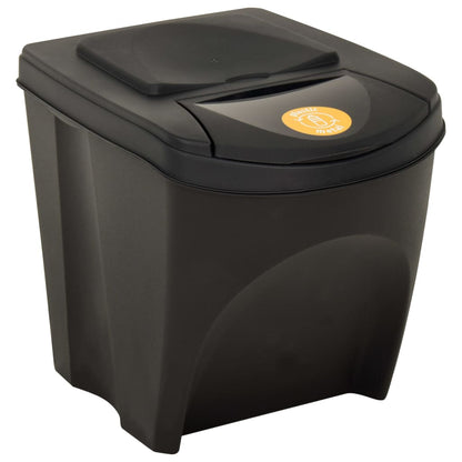 Berkfield Stackable Dustbins 4 pcs Anthracite 100 L